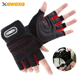 1 Pair Workout Gym Gloves, Antislip Weight Lifting Gloves, Superior Grip & Palm Protection for Weightlifting, Fitness, Gym, Cycling