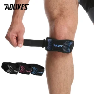 AOLIKES 1PCS Adjustable Patella Brace Strap Kneepads Knee Support Pad Protective Sports Gear Basketball Volleyball Protector
