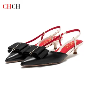 CHCH Women's High Heels New Summer Strap Design Pointed Casual Elegant Workplace Ladies Classic Sandals