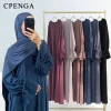 Ramadan Arabic Muslim Women Modest Dress 2025 Elegant Dubai Plain Abaya Islamic Church Clothing Fashion Loose Turkey Solid Robe