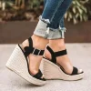 Women Leisure Wedges Heeled Wedge Heel Serpentine Sandals Summer New Sandals Party Platform High Heels Shoes Sandalias Mujer