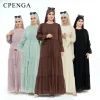 2025 Muslim Set for Women Ramadan Arabic Muslim Modest Dress Elegant Dubai Hijab Abaya Islamic Party Outfits Fashion Turkey Robe